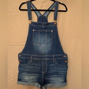 NWOTS - Denim Overalls Shorts - Women's Size XL
